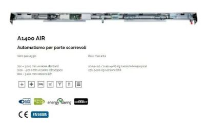 FAAC 10503701 BASIC KIT 1 DOOR A1400 AIR (TA-ING-OLA)