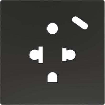 ZENNIO ZS55CEUA1USA ZS55. Euro-American socket cover with USB C 55x55
