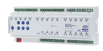 MDT AKU-2416.03 KNX attuatore universale 24 volte, 12TE, REG, 16A, 230VAC, 100µF, 15EVG, AKU-2416.03