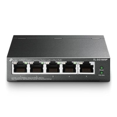 TP LINK TL-SG1005P SWITCH DESKTOP 5 + 4 POE Switch Switch Stand-Alone