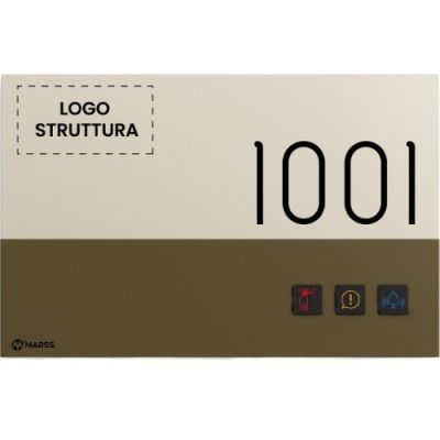 MARSS MH-DP112-BBP Doorplate con Segnalazioni, Campanello e retroillu