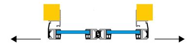 CAME 818XA-0062 S30 ANTE 1M+1M L1560-H2490 MM