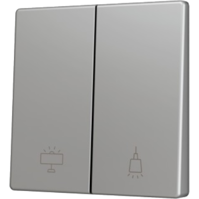 ZENNIO ZS55CSOFT22SC ZS55. Cover for Double KNX Soft push button 55x55