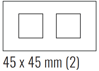 EKINEX EK-D2E-GBQ Placca Deep (FF e 71 e 20Venti ) rettangolare - METALLO (ALLUMINIO) - alluminio