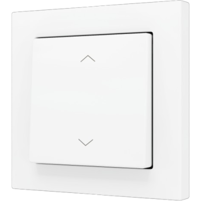 ZENNIO ZS551PB2SMW ZS55. Simple Soft push button for 2 binary inputs