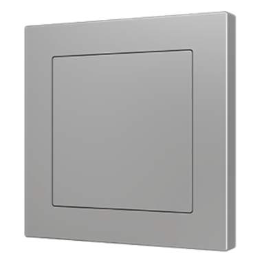 ZENNIO ZS70BCS ZS70. Blind cover 70x70 mm - Silver. Metallic plat