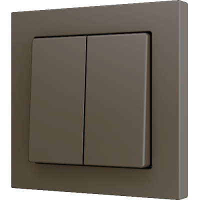 ZENNIO ZS552PB4M ZS55. Double Soft push button for 4 binary inputs