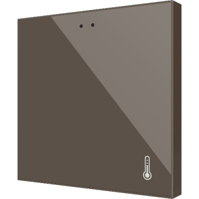 ZENNIO ZACFATM Flat AmbienT. Temperature Probe - Mocha