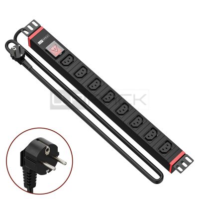 WP RACK WPN-PDU-G05-08 RACK 19 PDU WITH 8 IEC C13 SOCKETS, SCHUKO PLUG"