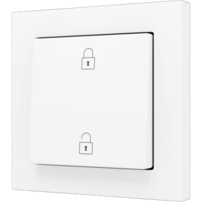 ZENNIO ZS551PB2MWC ZS55. Simple Soft push button for 2 binary inputs