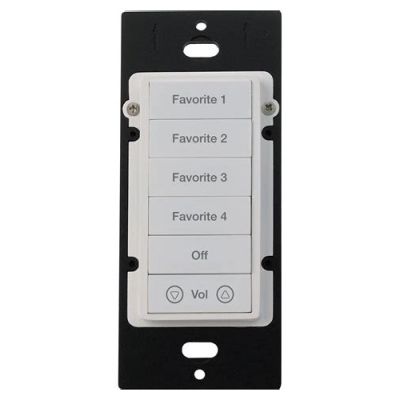 ELAN KEY PAD KPCW8W Keypad Controller, 8 Buttons Blue Backlight, White