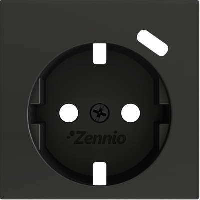 ZENNIO ZS55CSC1USA ZS55. Schuko socket cover with USB C 55x55 mm - An