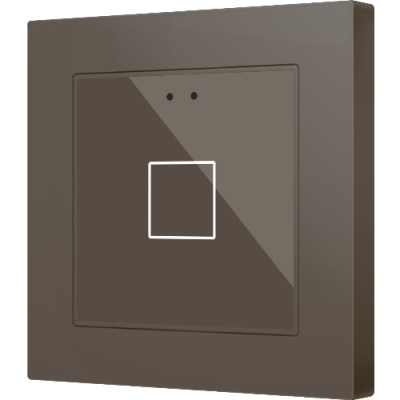 ZENNIO ZVIFR55X1M Flat RGB 55 X1. Glass capacitive push button 55x55