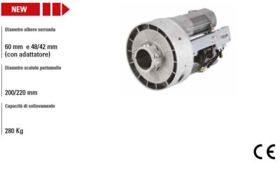 FAAC 109960 RH200B REVERSIBLE Roller Shutter Motor Gear Motor