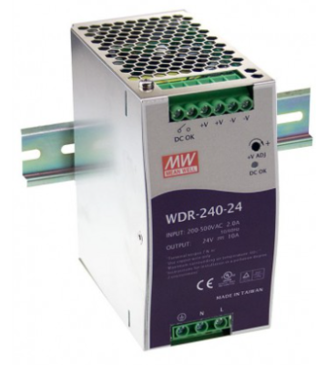 MEANWELL WDR-240-24 WDR-240-24 AC/CC DIN RAIL