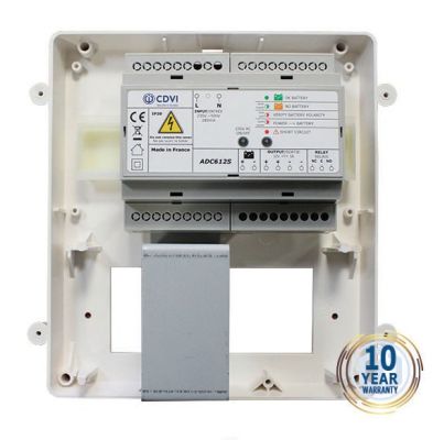 CDVI ADC612SB 12 Vdc/5A POWER SUPPLY IN METAL ENCLOSURE