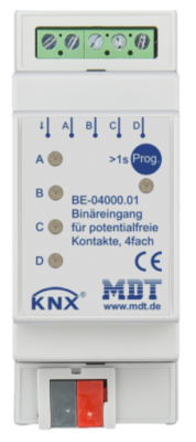 MDT BE-04000.01 BE-04000.01: Ingresso binario 4 volte, ingressi di contatto