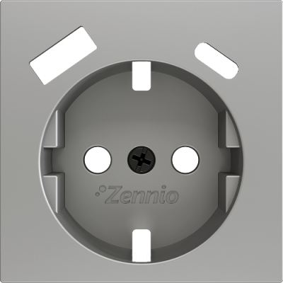 ZENNIO ZS55CSC2USS ZS55. Schuko socket cover with USB C and A 55x55 m