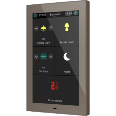 ZENNIO ZVICX50M CX50. Capacitive touch panel 5 pollici - Mocha