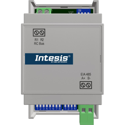 INMBSPAN001R000 Intesis Gateway Panasonic ECOi e PACi a Modbus RTU — 1 Unità Interna — Connessione via bus R1/R2 — Configurazione via DIP switch