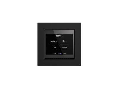 ELSNER 70802 Cala Touch KNX T 3.x- jet black RAL 9005 Regolatore ambiente con sensore di temperatura