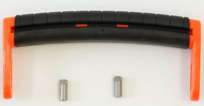 GT LINE KIN.1126 Handle, orange, black rubber coating (m