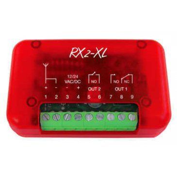 NOLOGO RX2-XL Universal and compatible two-channel radio receiver, 433.92 MHz