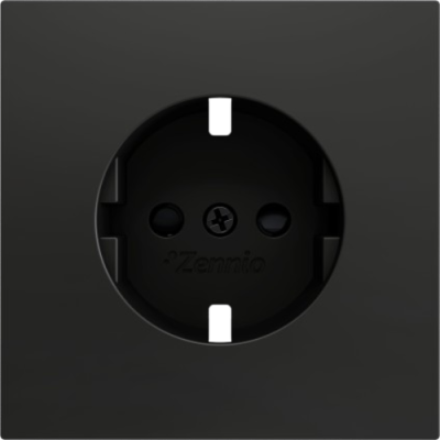 ZENNIO ZS55CSCSA ZS55. Schuko screwless socket cover 55x55 mm - Ant