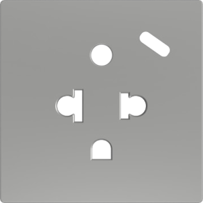 ZENNIO ZS55CEUA1USS ZS55. Euro-American socket cover with USB C 55x55