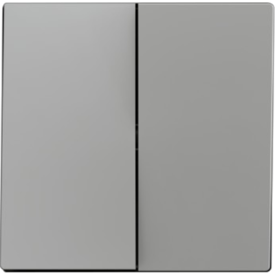 ZENNIO 830001906 ZS55. Double switch cover 55x55 mm - Silver