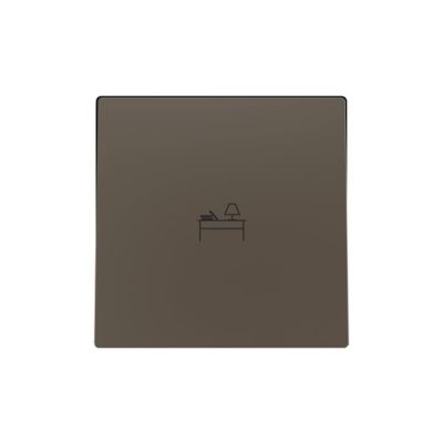 ZENNIO 830004203 ZS55. Single switch cover 55x55 mm - Mocha - Custo