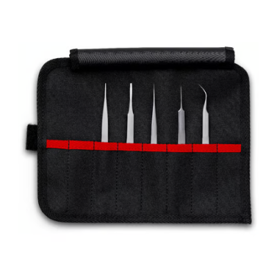 KNIPEX 92 00 02 Precision tweezer set, 5 pcs