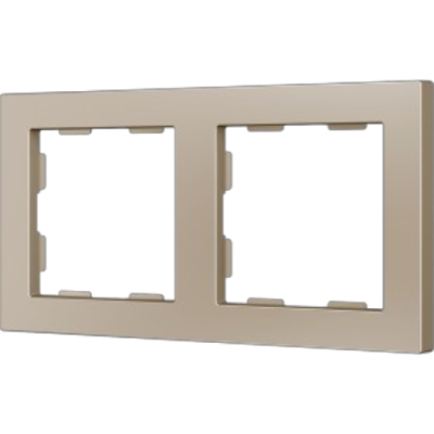 ZENNIO 980000204 ZS55. 2-gang Frame - Champagne