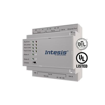 INTESIS INBACMBM1K20200 Modbus TCP&RTU Master to BACnet IP&MSTP Server Gat