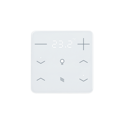 ELSNER 71193 KNX eTR 208 Light/Sunblind, white RAL 9003 Button for Temperature, Light, Solar Protection