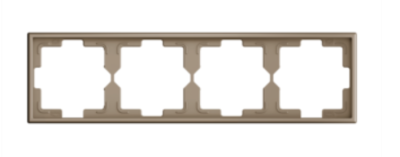 ZENNIO ZS70FM4C ZS70. 4-gang Frame - Champagne