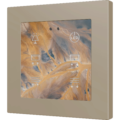 ZENNIO ZVIFR55X6C360 Flat RGB 55 X6. Glass capacitive push button 55x55