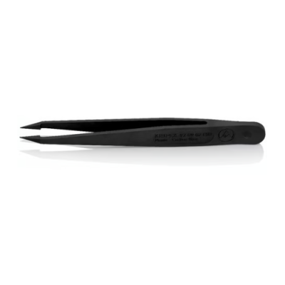 KNIPEX 92 09 02 ESD ESD synthetic resin tweezer, black