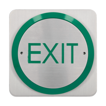 CDVI RTE85E Pulsante con logo EXIT montaggio da applicare