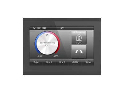 ELSNER 70481 Corlo Touch KNX 5in- display touch KNX nero/nero