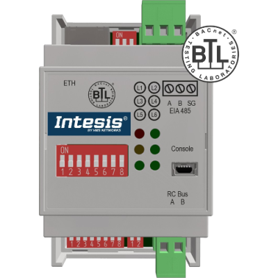 INTESIS INBACTOS001R000 Toshiba VRF and Digital Systems to BACnet IP/MSTP
