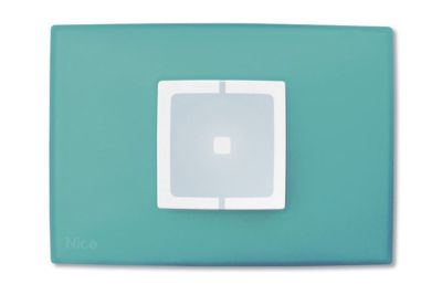 NICE WRS Rectangular wall plate, water green - 10 pieces