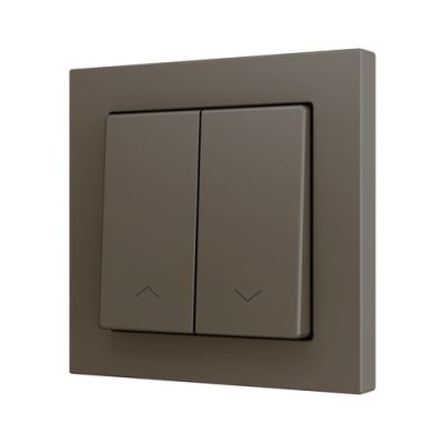 ZENNIO ZS552PB2SHM ZS55. Double Soft push button for 2 binary inputs