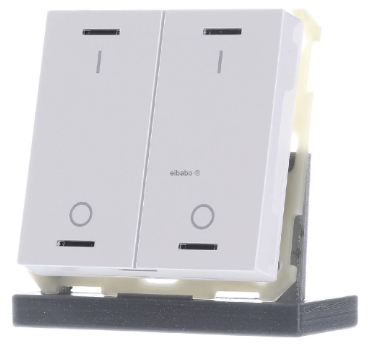 MDT BE-TAL63T2.B1 KNX Button Light 63 2 volte, RGBW, con sensore di temperatura, bianco da studio lucido