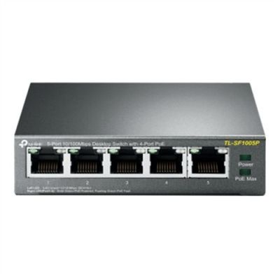 TP LINK TL-SF1005P 5-PORT DESKTOP SWITCH 10/100 Switch Switch Stand-