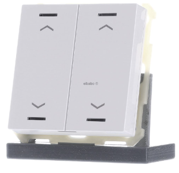 MDT BE-TAL6302.A1 EIB, KNX, Push Button Lite 63 2 volte, RGBW, persiane, finitura lucida Studio white BE-TAL6302.A1
