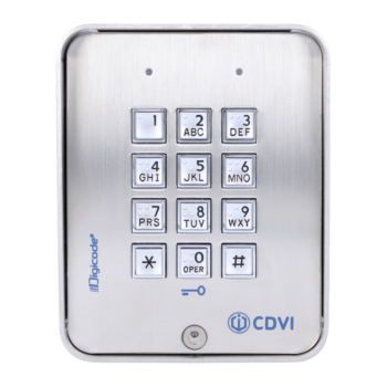 CDVI CBB astiera in acciaio inox da applicare con tasti braille