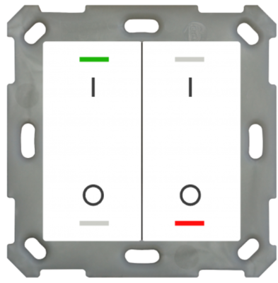 MDT BE-TAL5502.B1 BE-TAL5502.B1: Push Button Lite 55 2 volte, RGBW, Bianco - Finitura lucida
