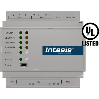 INKNXLGE064O000 Intesis Gateway Centralizzato LG VRF a KNX TP — Fino a 64 Unità Interne — Connessione via interfaccia PI485