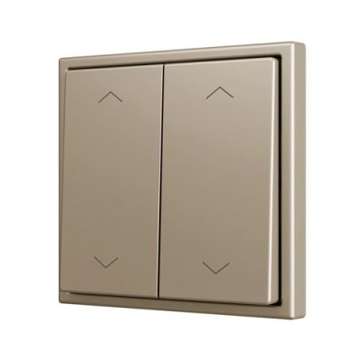 ZENNIO ZS702PB4SHC ZS70. Double Soft push button for 4 binary inputs